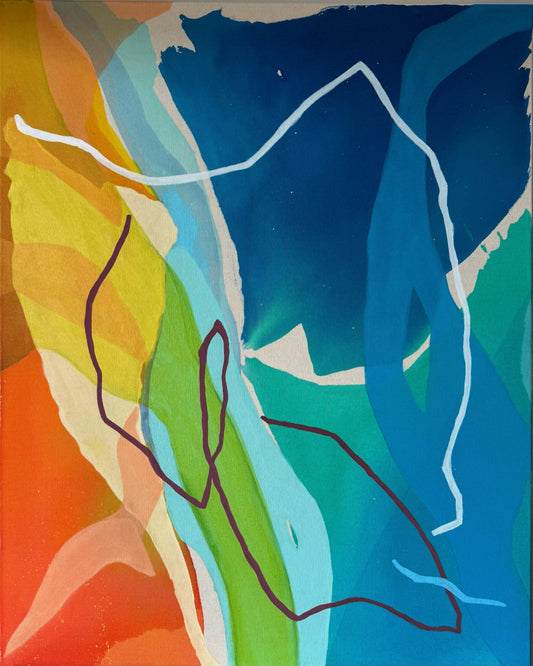 Carved Between Forces | Original Abstract Painting