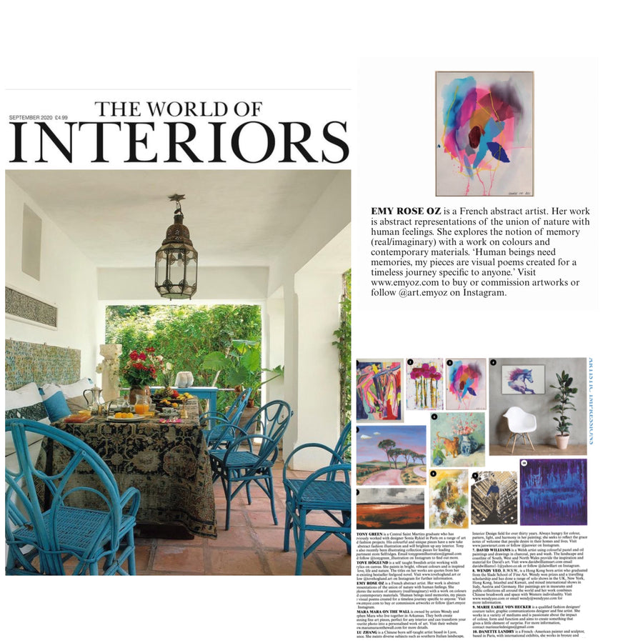 The World of Interiors, 2020, featuring Emy Rose Oz